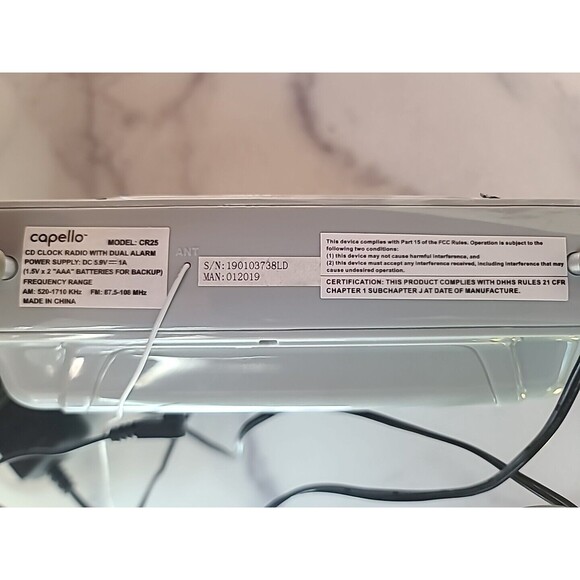 Capello Cd Player Radio, READ NOT WORKING - Picture 5 of 10